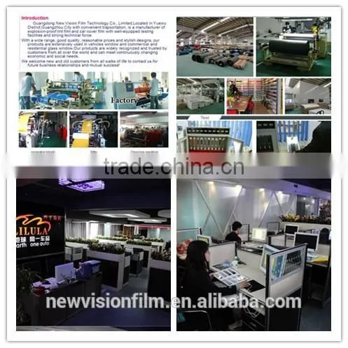 scratch resistance car window safety film for glass with free sample