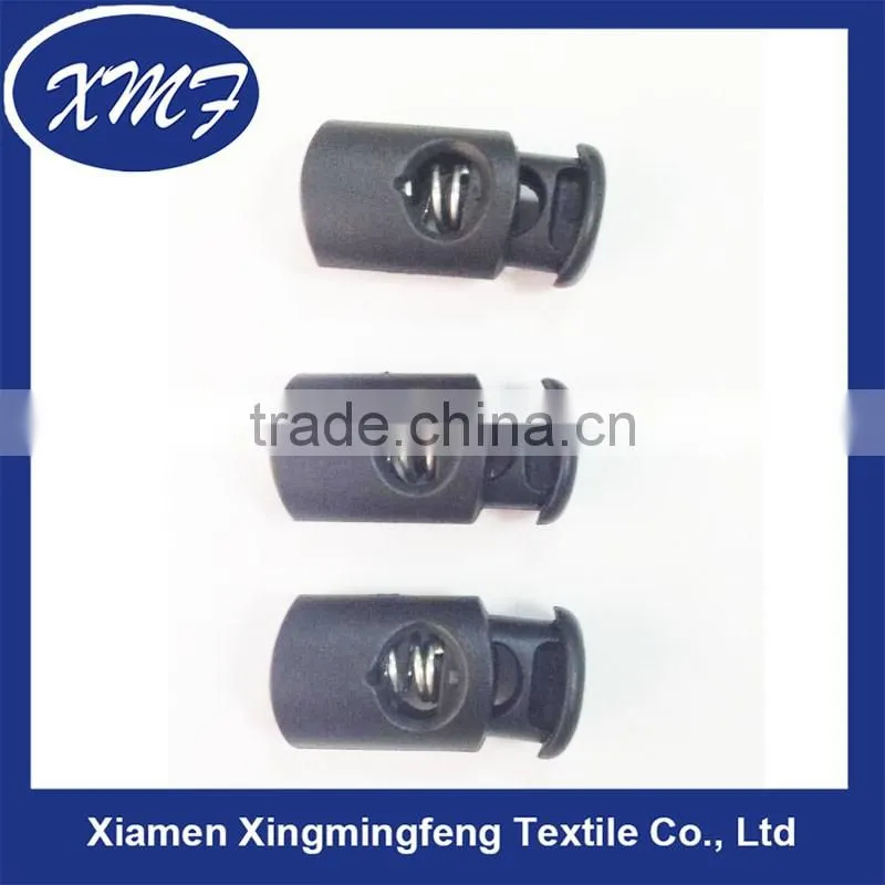 Spring Press Button For Garment, ABS Plastic Spring Stopper , Cord Lock For Bag