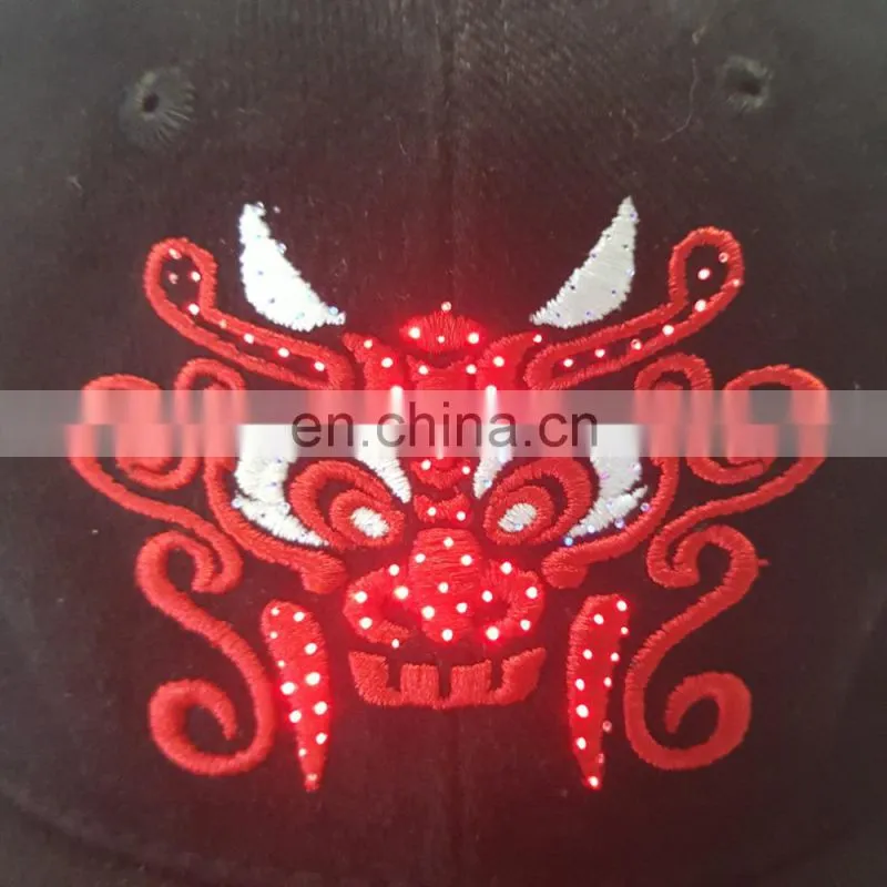 hot selling fiexfit cap dad man golf hats custom baseball cap with led light
