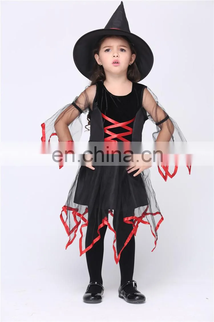 kid halloween witch fancy party costume