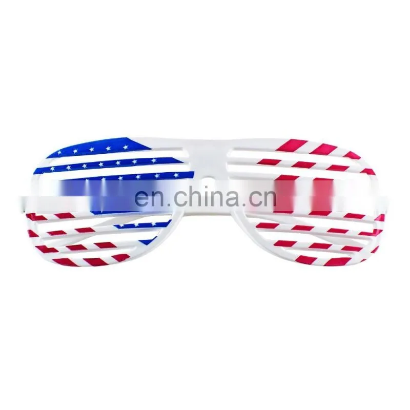 American Flag USA Patriotic Design Plastic Shutter Glasses