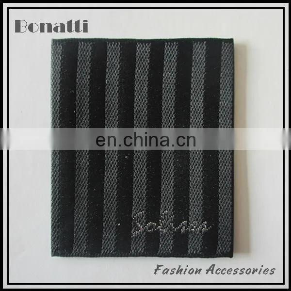 damask woven label