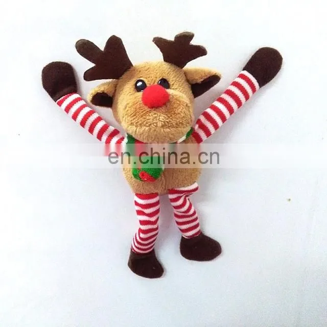 Promotional Soft Stuffed Plush Christmas Snowman Fridge Magnet Toys