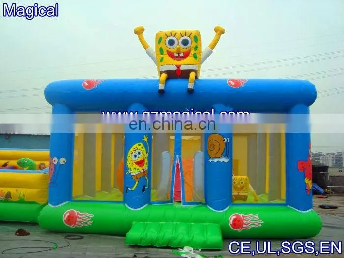 Giant octopus inflatable bouncy castle