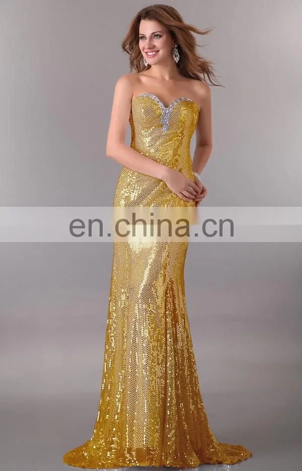 Grace Karin Sexy Shinning Sequins sleeveless long floor length Prom Party Gown Evening Dresses CL2531-1