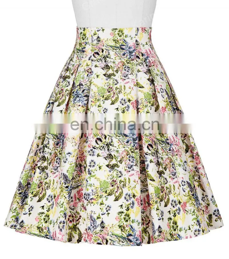 Grace Karin Occident Women's Vintage Retro 50s Floral Pattern Cotton Skirt 9 Patterns CL008925-5