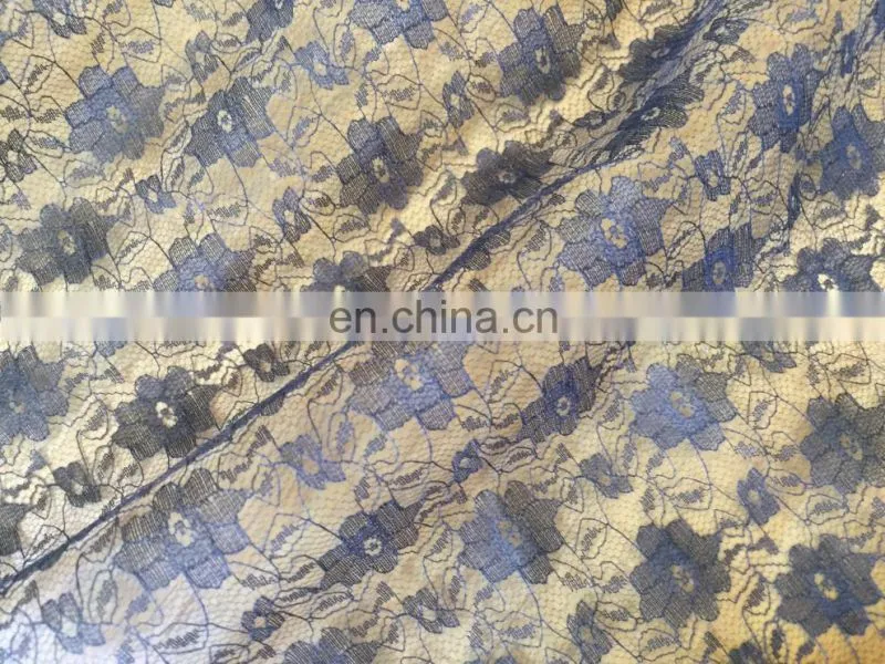 shaoxing AL8068 JC polyester high quality custome polyester lace fabric for lady dress