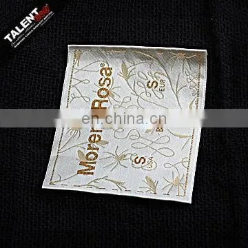 custom brand name logo clothing woven label for garment
