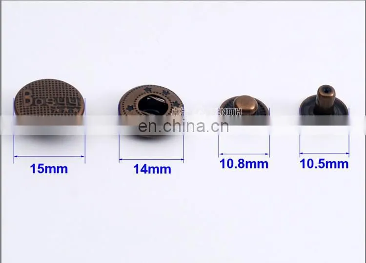 Spring Metal Snap Buttons With Any Logo Customized BM10162
