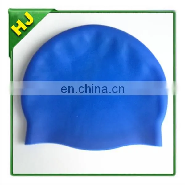 Seamless round silicone swimming cap