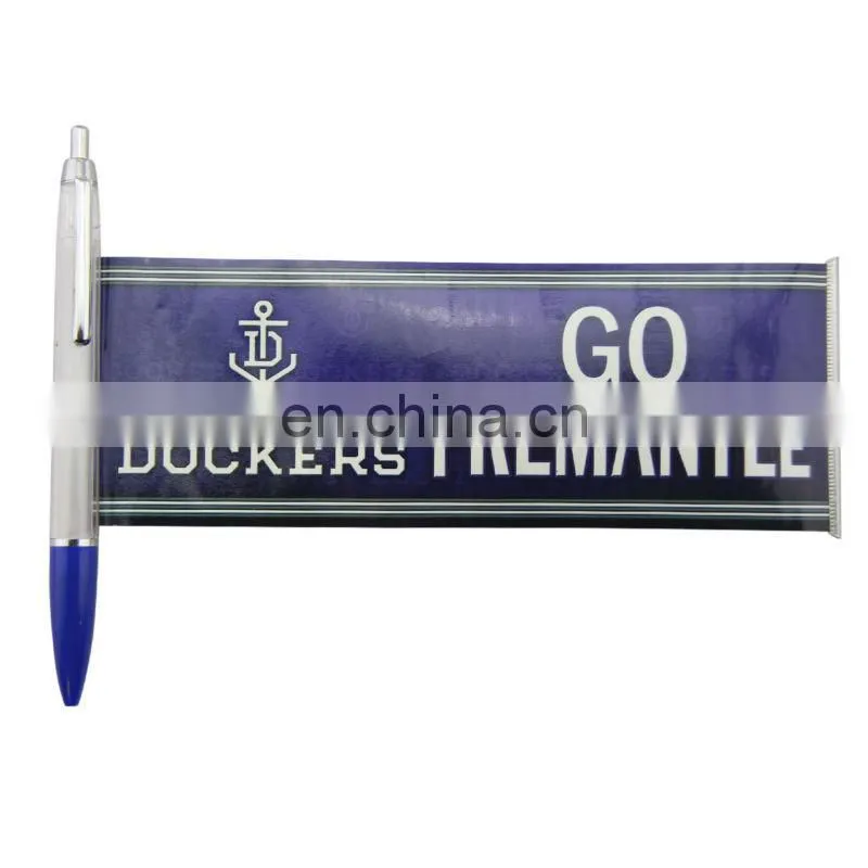 Plastic banner ballpoint pen for advertising