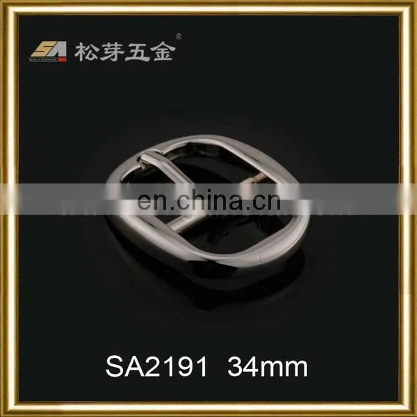 Handbag hardware metal pin buckle, factory buckles for belts