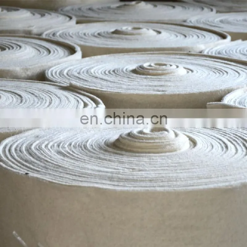 Sound absorbing wool felt