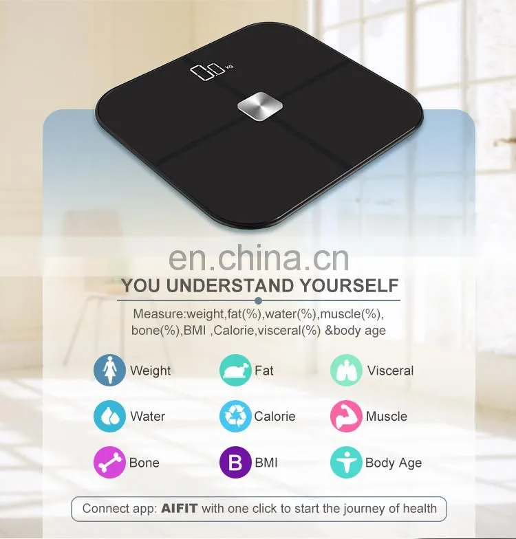 Smart Body Fat Analysis Electronic Weighing Scale Wireless Smart Scale And Body Analyzer