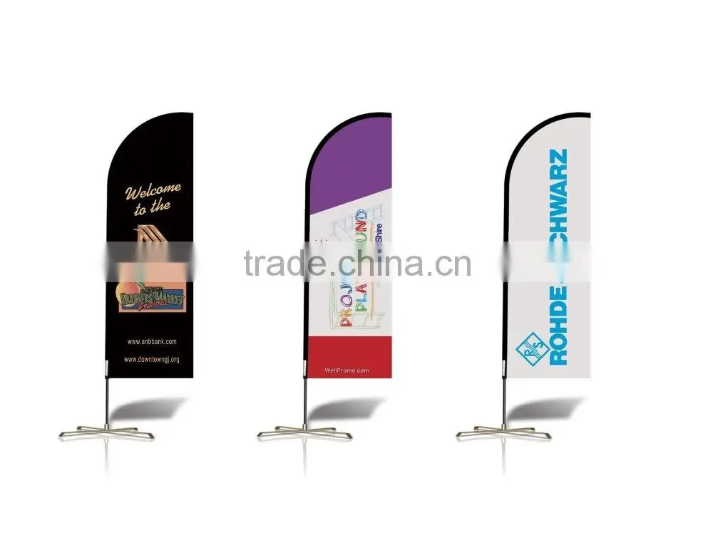 2016 custom feather flags flying beach flags, custom golf putting green flags