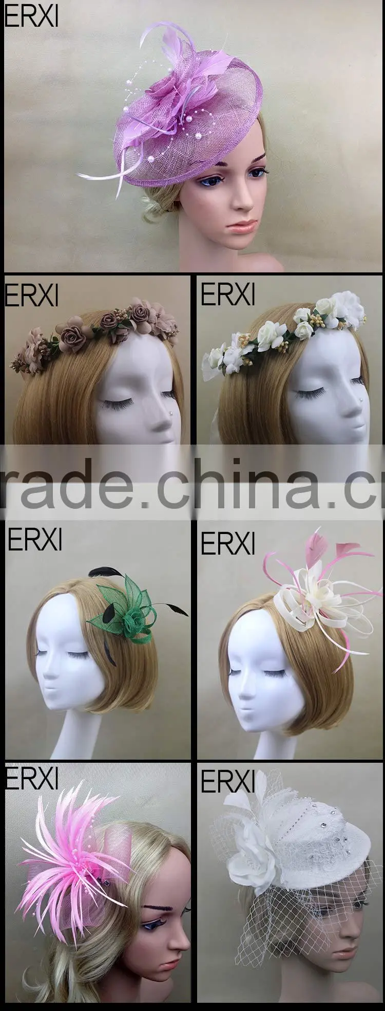 Wholesale Party/Races/Christams Mini Fascinator Hat With Veilling