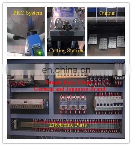 DPP-250 Alu / Pvc Tablet Capsule Honey Candy Herbal Candy Blister Packing Machine