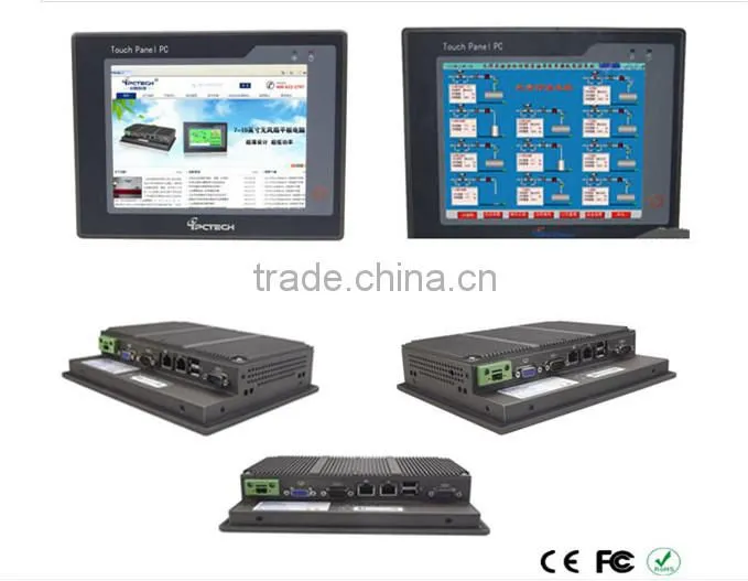 P080S Size customizable China all in one pc industrial embedded fanless window linux system 32g high resolution pc