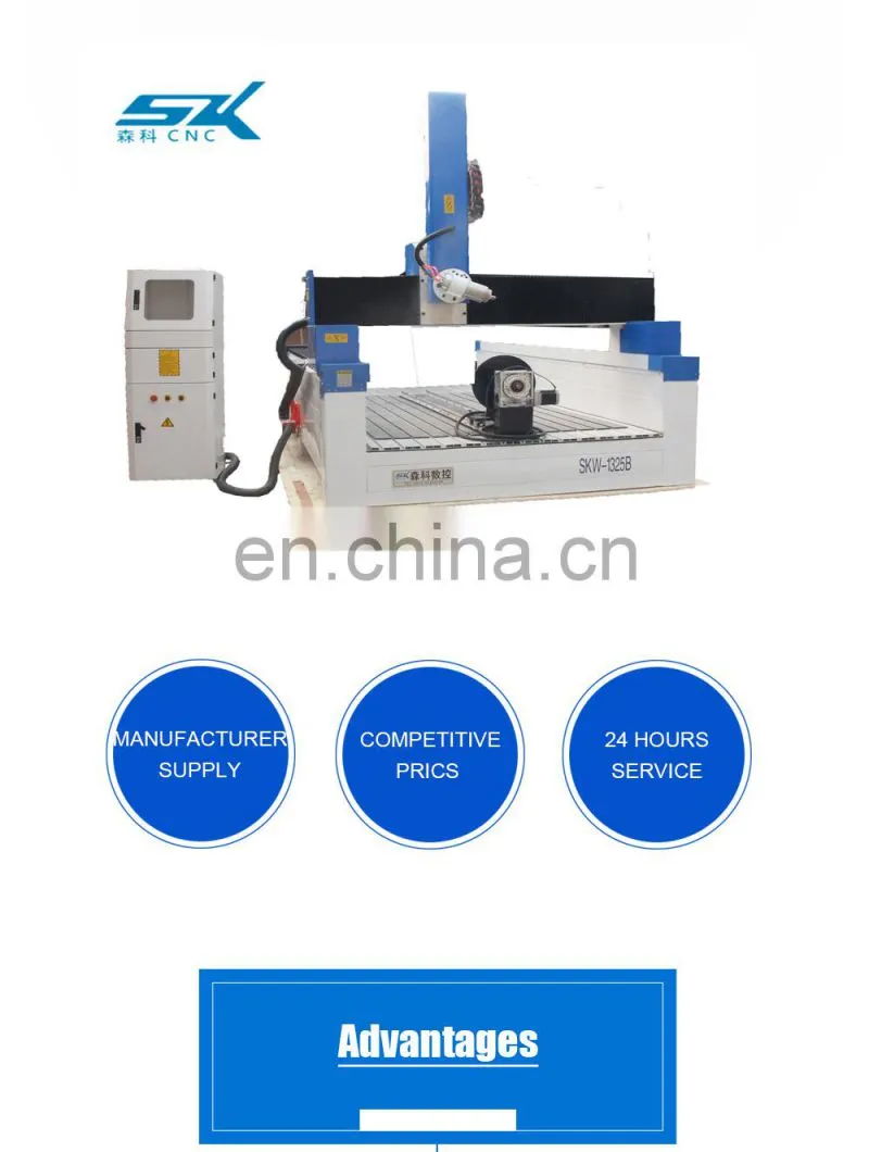 4 Axis CNC Router 180 Swing Degree Rotary Wood Chairs 3D Model Making For 3D People Carving CNC Machine