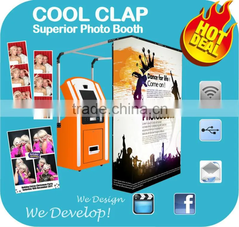 Up to 20% Off Self-Service Kiosk Photo Shoot Machine For Shopping Mall Promotion & Amusement Park