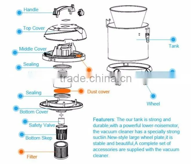 automatic wet vacuum cleaner
