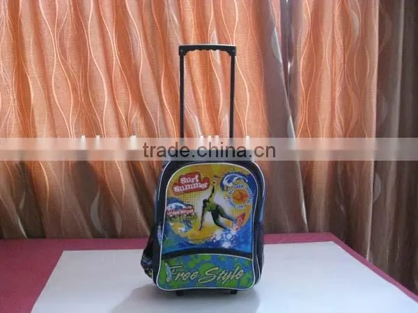 Newest beautiful school trolley bags for girls
