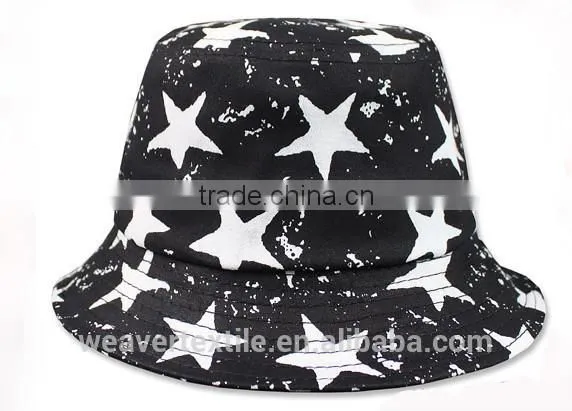 Custom made print pattern galaxy cheap bucket hat/cap