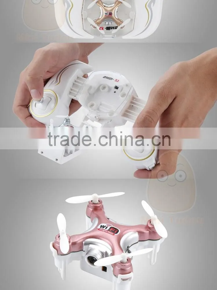 2016 new drone cheerson cx-10WD-TX barometer height IOS and andriod controlled wifi fpv rc quad copter