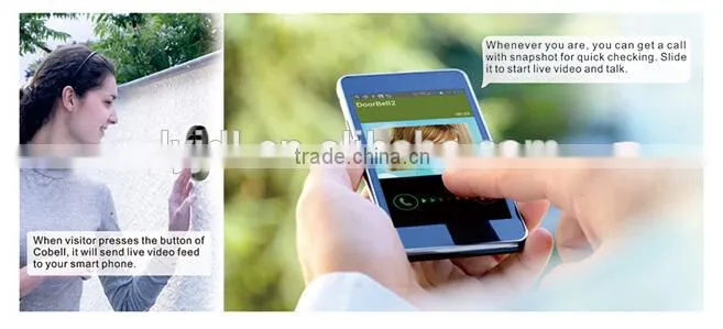 top selling video camera doorbell working with smartphone