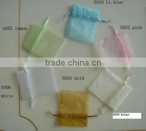 Drawstring organza bag