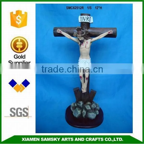 12'' polyresin Religious Christian crucifix