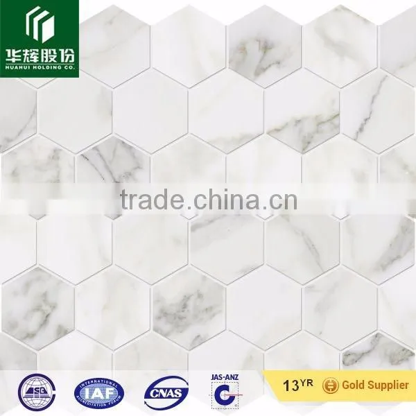 Calacatta Marble Mosaic,oriental white marble mosaic tiles