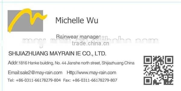 PE rain disposable poncho raincoat