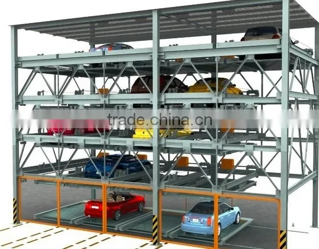 Automatic stack parking system/ 3 to 6 levels robotic parking garage