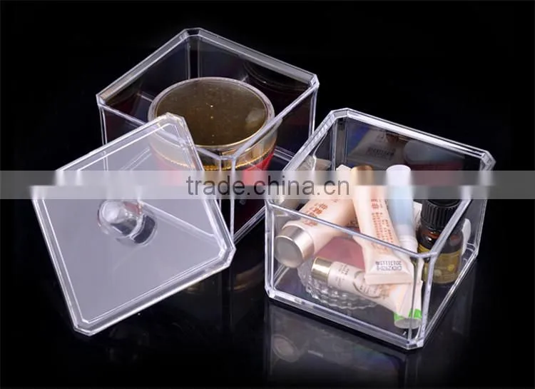 manufacturing Clear cosmetic plastic bin makeup container
