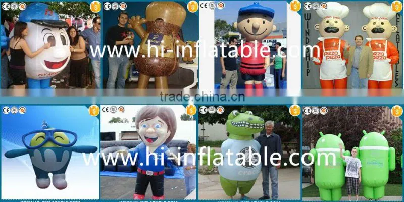 Funny inflatable birthday cake costume,inflatable moving cartoon for birthday celebration