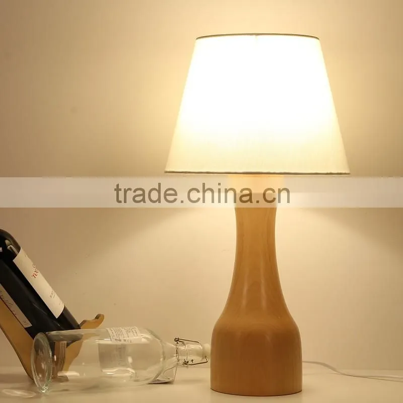 LED Wood table lamp LED Wood table Light JK-879-14 wooden base for table lamps holder