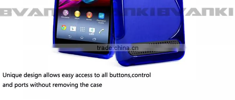 for sony xperia e1 tpu case, tpu case for sony xperia e1,Mobile Phone S Line TPU Gel Back Cover for Sony Xperia E1