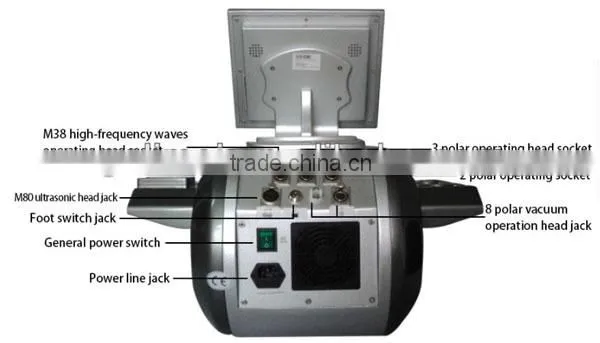 NEW!!! 5 in 1 best 40K cavitation cellulite removal multipolar rf face vacuum fat device