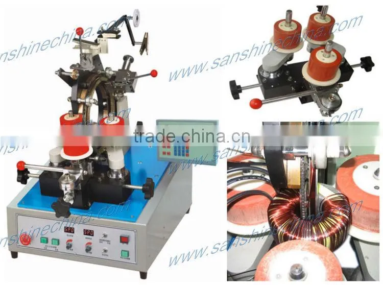 Gear type power factor corrector toroid coil winding machine