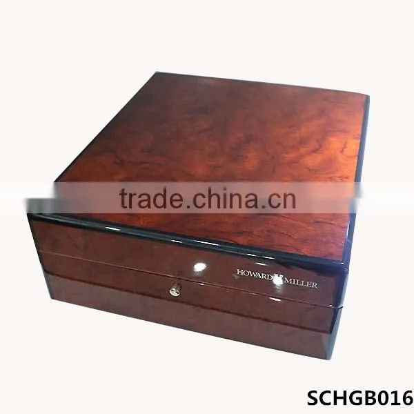 Elegant high gloss wooden jewellery box