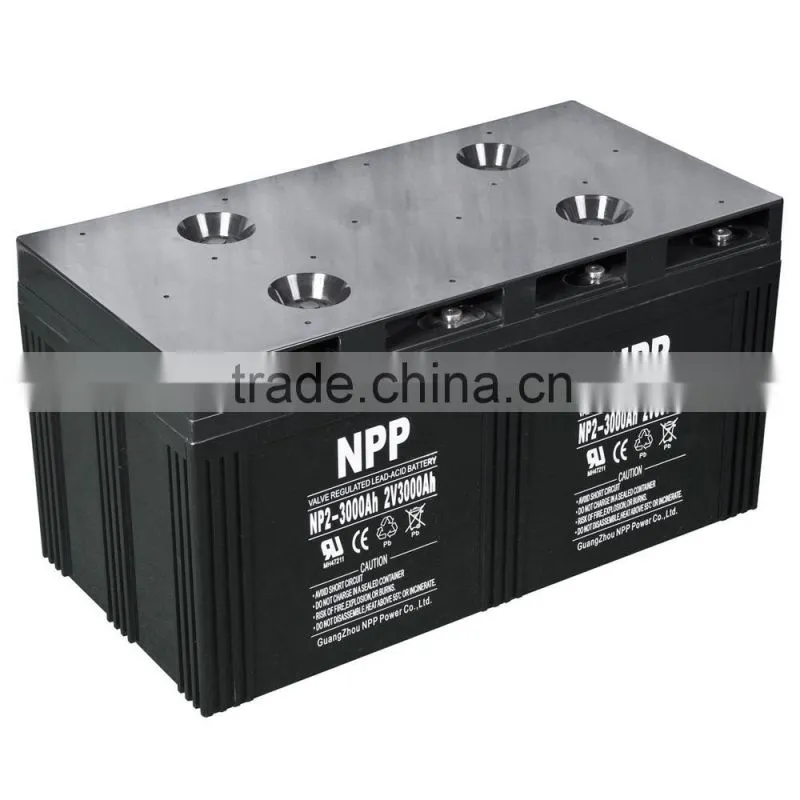 2v3000ah npp lead acid solar power battery