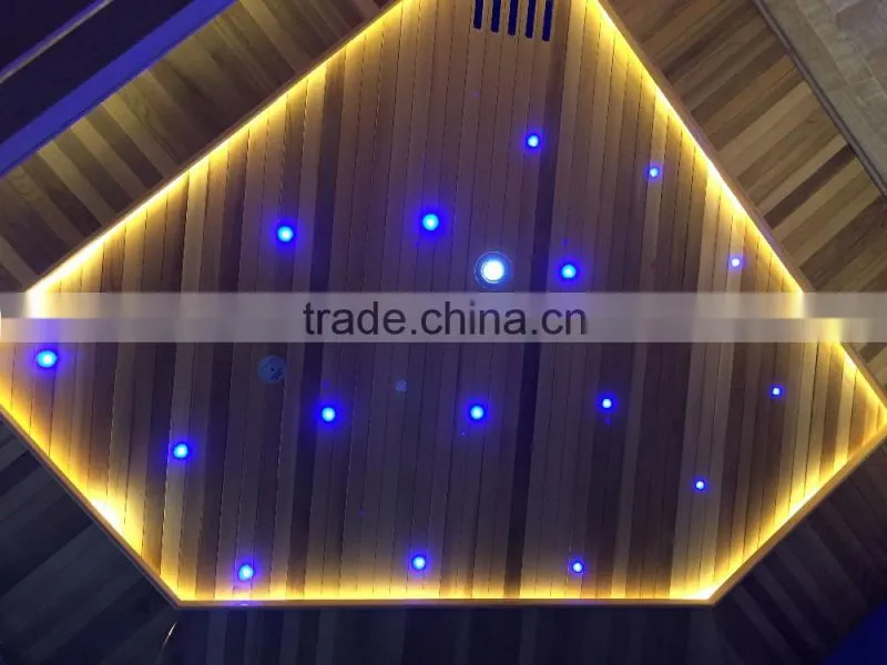 6 person Luxury hemlock crystal stone sauna room (SMT-041LHT)