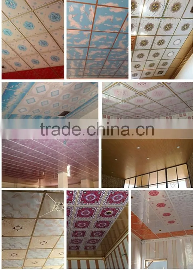Fire resistant Printing decorative washable PVC wall panels for interior