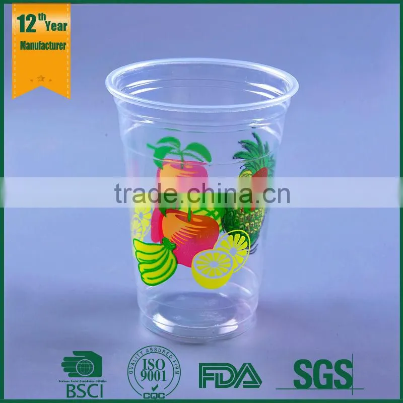 large plastic tea cups/plastic fruit cup/plastic cups for sale