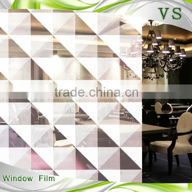 new design white triangle PET gradation film vars window tint tinted plastic roofing sheet