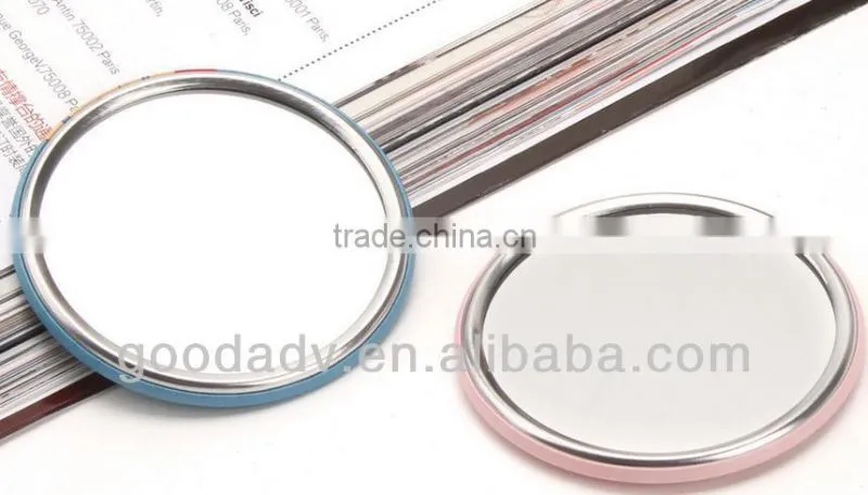 2015 hot selling wholesale promotion folding mini makeup mirror / lovely makeup mirror