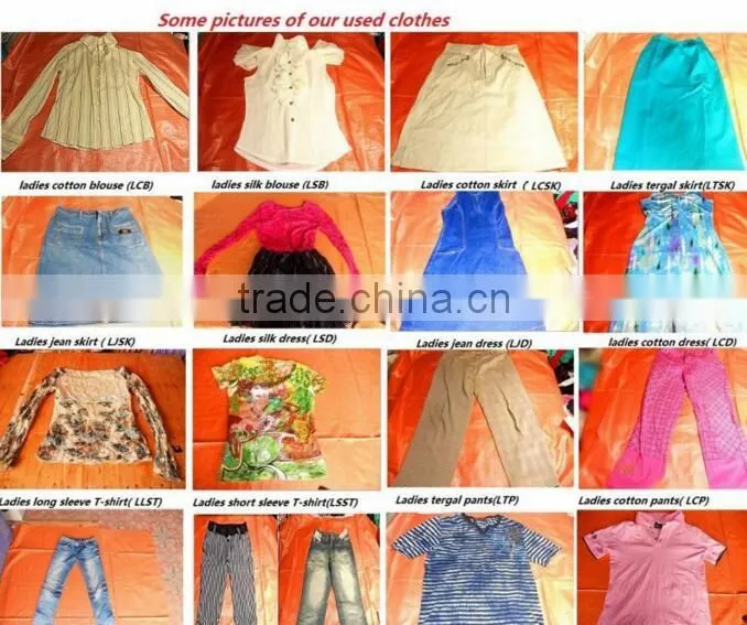 2015 hot sale colored used ladies leggings used clothes