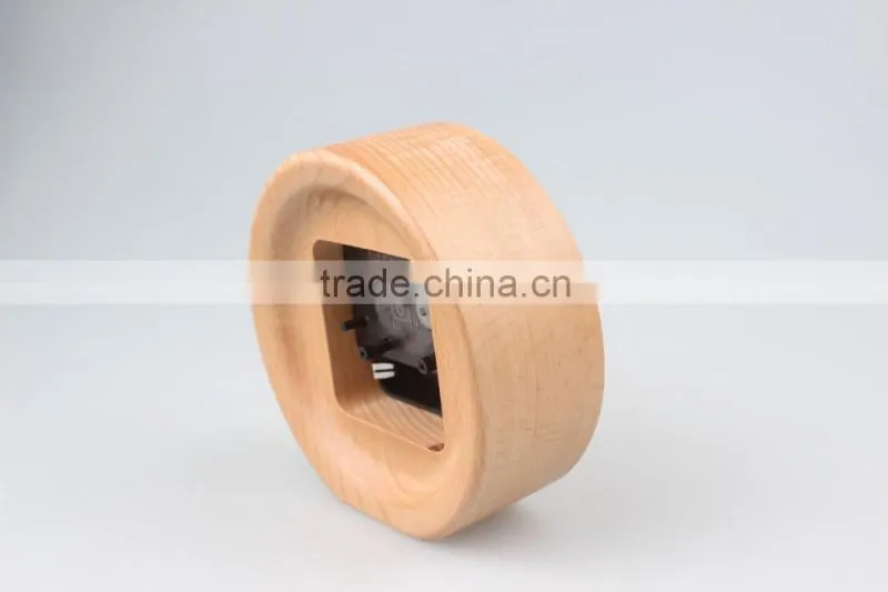 Hot sale Shanshui new design 100% wooden carving desktop clock, DRZ006