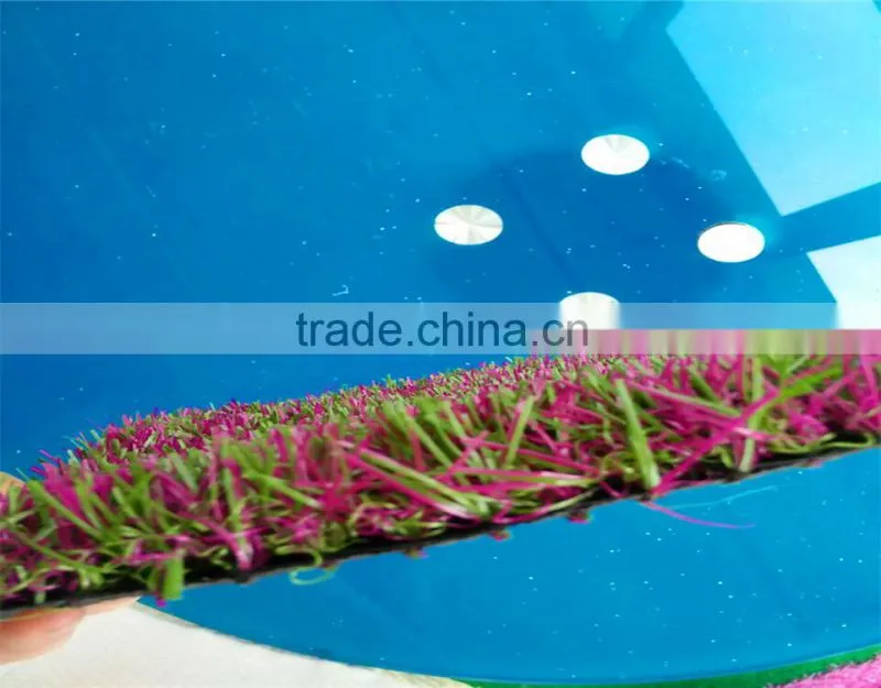 Landscaping artificial grass of lavender color